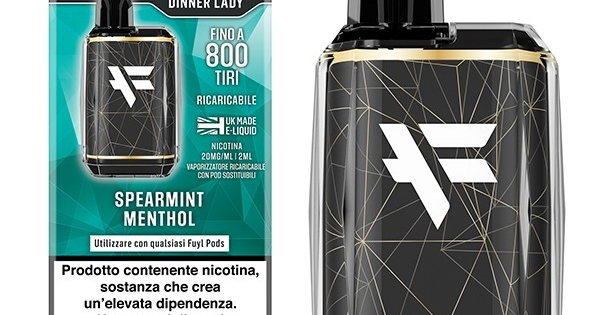 geekvape aegis solo 3 istruzioni Fuyl Pod Kit Dinner Lady con Pod Spearmint Menthol 800 puff 20mg/ml