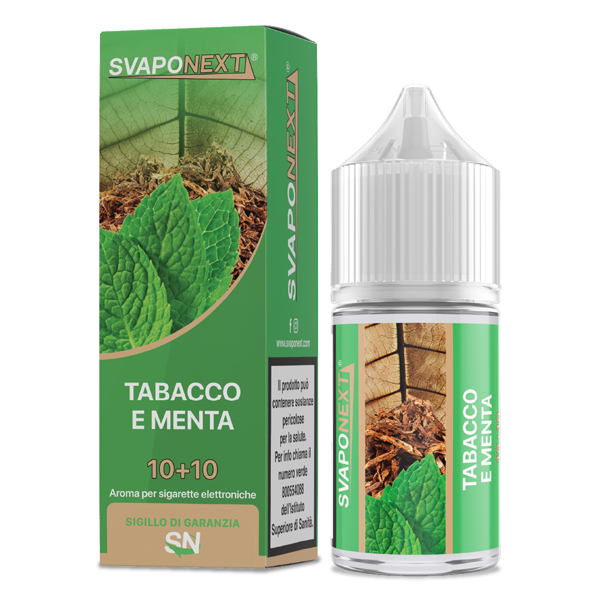 Svaponext Aroma Shot Tabacco e Menta 10ml