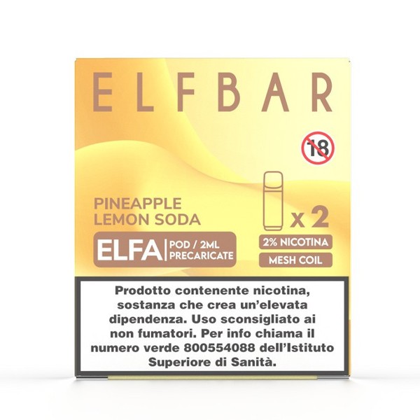 ELFA Pod Pineapple Lemon Soda ElfBar - 2 pod