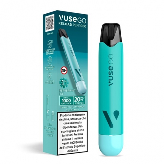 Vuse GO Reload Pen Kit Peppermint Ice Ricaricabile
