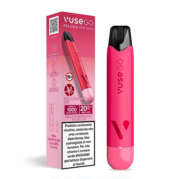 vuse go gusti migliori Vuse GO Reload Pen Kit Strawberry Ice Ricaricabile