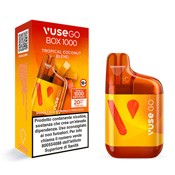 Vuse GO Box Tropical Coconut Blend Usa e Getta 1000 tiri