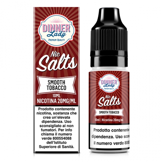 Dinner Lady Nic Salts Smooth Tobacco Liquido 10ml SvapoStore Dinner Lady Nic Salts Smooth Tobacco Liquido 10ml SvapoStore