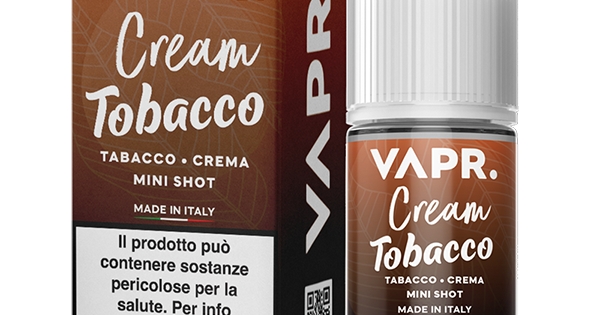 geekvape aegis solo 3 istruzioni VAPR. Cream Tobacco Mini Aroma Concentrato 10ml