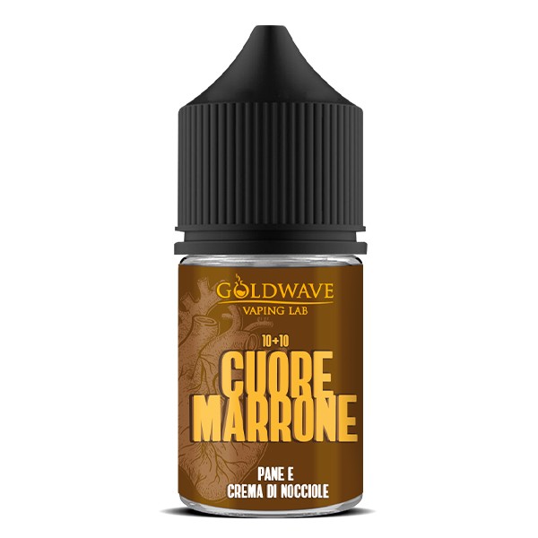 il liquido di svapo diventa marrone Goldwave Cuore Marrone: Aroma Pane e Nocciole 10+10