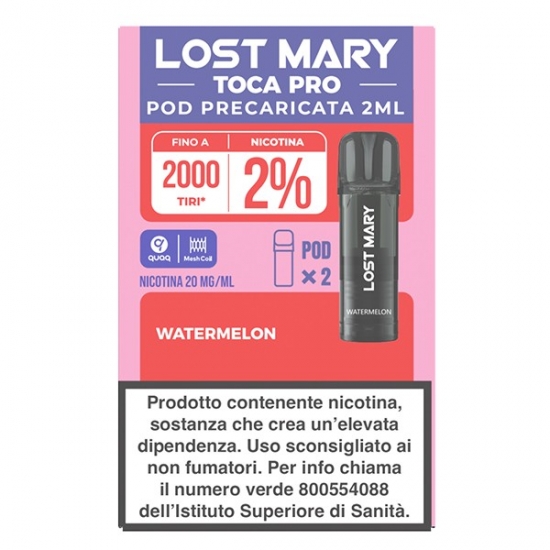 Lost Mary Toca PRO Watermelon - 2 Pod Precaricate