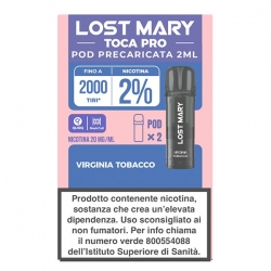 Lost Mary Toca PRO Pod Precaricata - Virginia Tobacco - 2pz