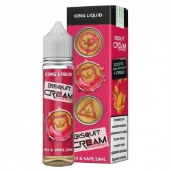 King Liquid Bisquit Cream Strawberry  - Mix and Vape - 20ml