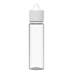 Chubby Gorilla - Flacone Trasparente Unicorn con Tappo Bianco 60ml