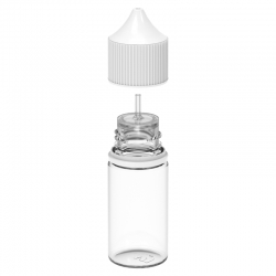 Chubby Gorilla - Flacone Unicorn Trasparente 30ml - Short - Tappo bianco