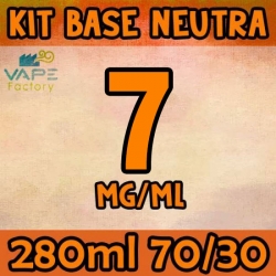 VapeFactory - Kit Base Neutra 280ml 70/30 Nicotina 7mg