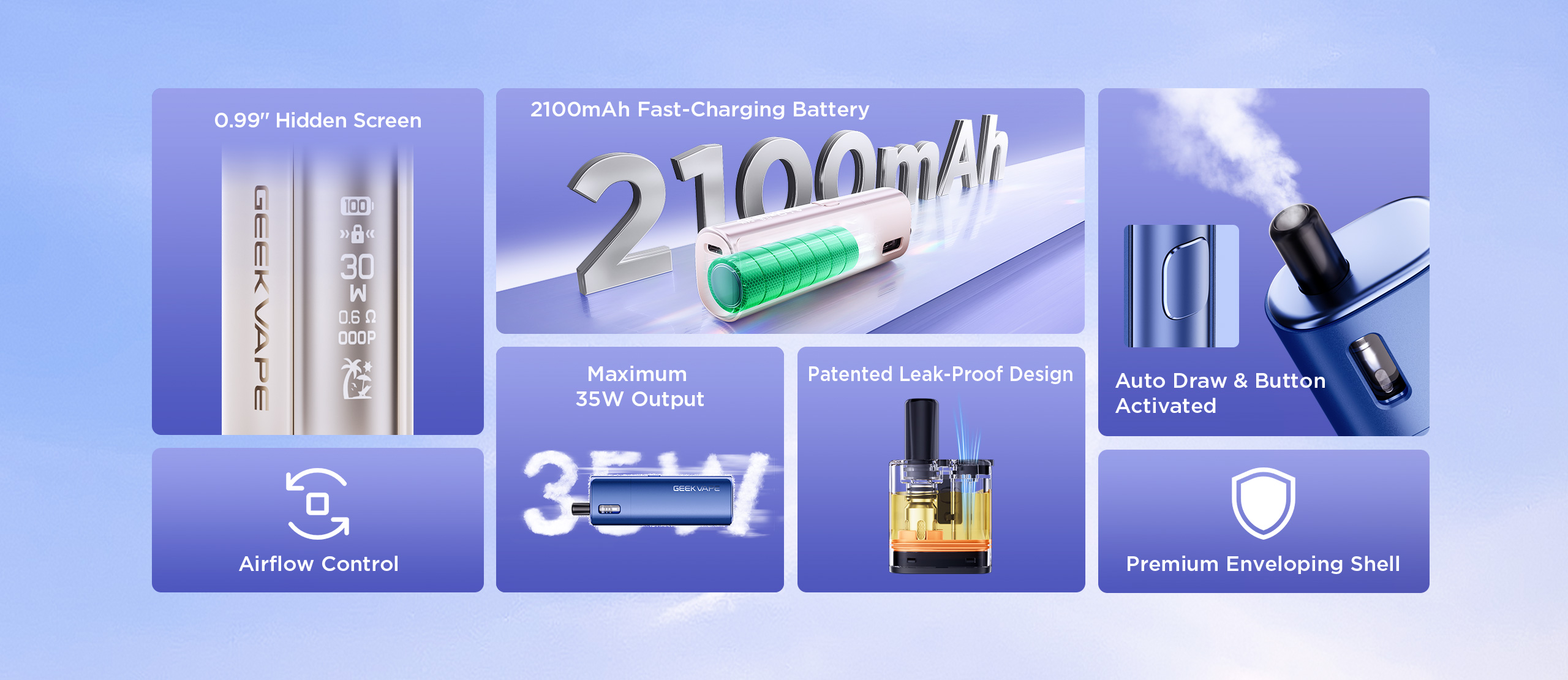 geekvape aegis solo 3 istruzioni Soul 2 GeekVape Pod Mod 4ml 2100mAh Acquista Online main image 1
